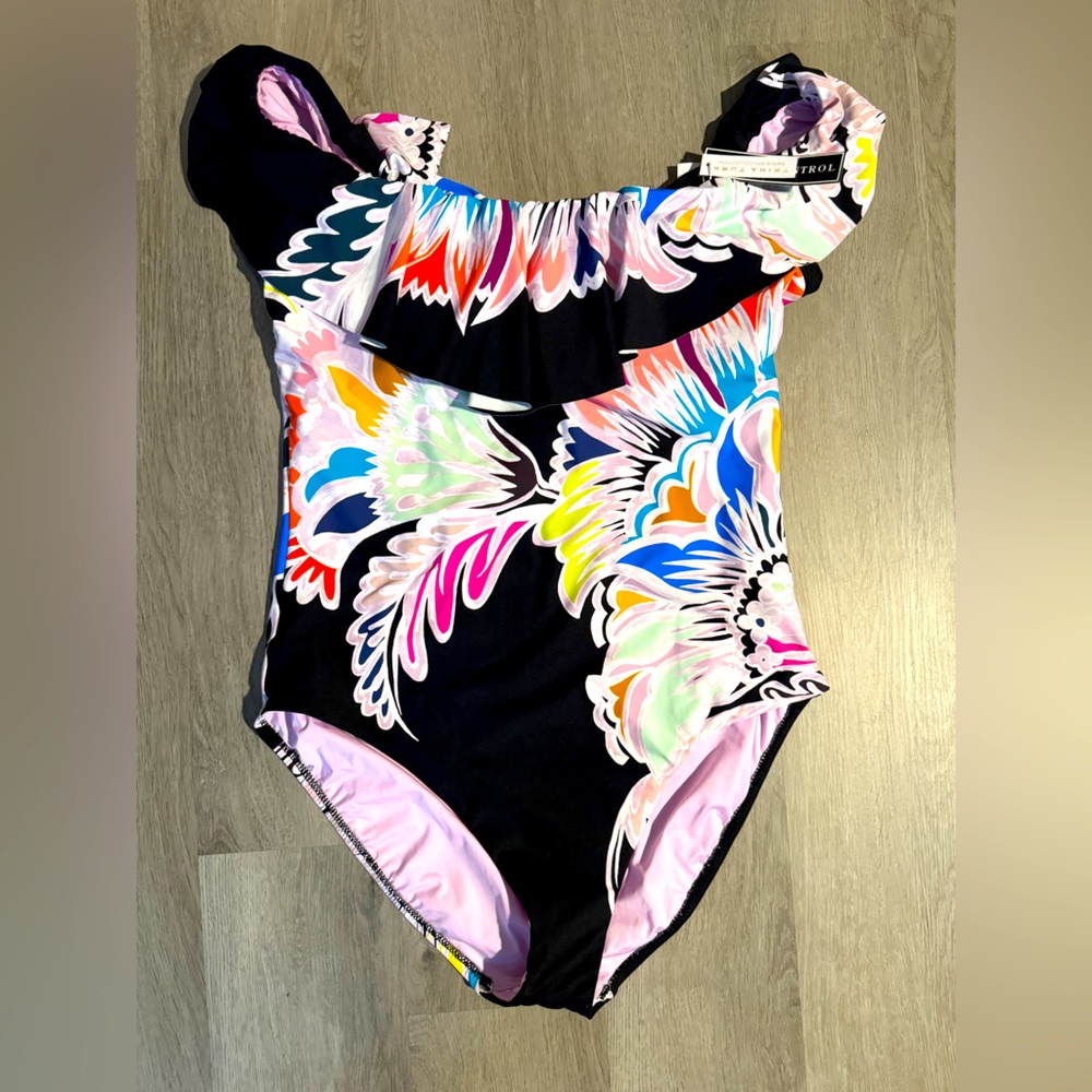 Trina Turk One Piece tummy control Swim Suit